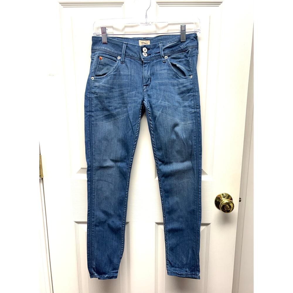 Hudson Jeans Collin Mid Rise Skinny Medium Wash 2 Button Women’s Size 26